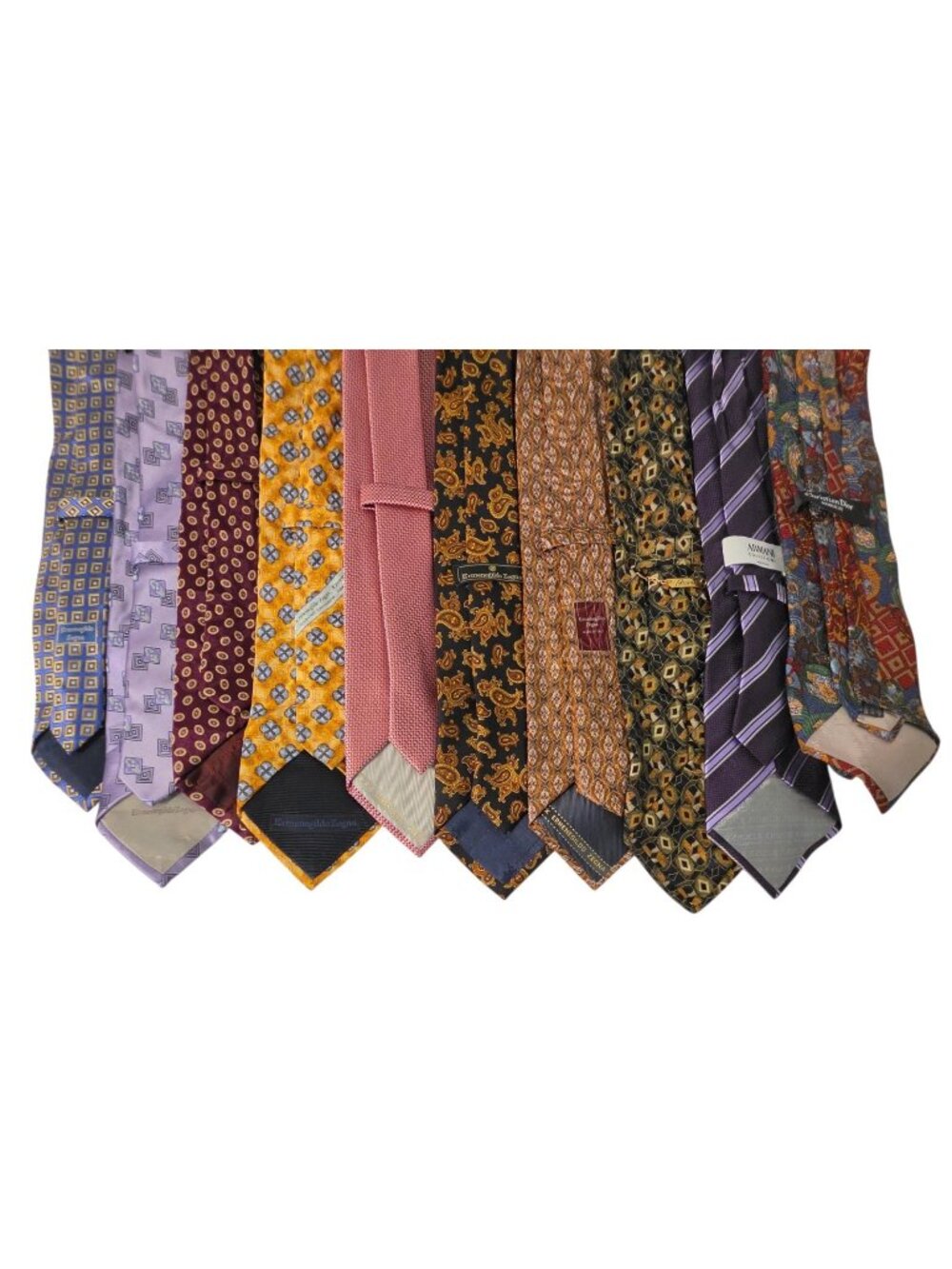 Ermenegildo Zegna Brioni Armani Dior Men’s Luxury Tie Lot of 10
